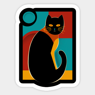 Bauhaus cat 1 Sticker